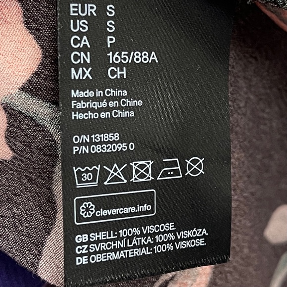 NWT Johanna Ortiz H&M‎ Collaboration Red Carpet floral Dress Sz Small - Picture 15 of 16